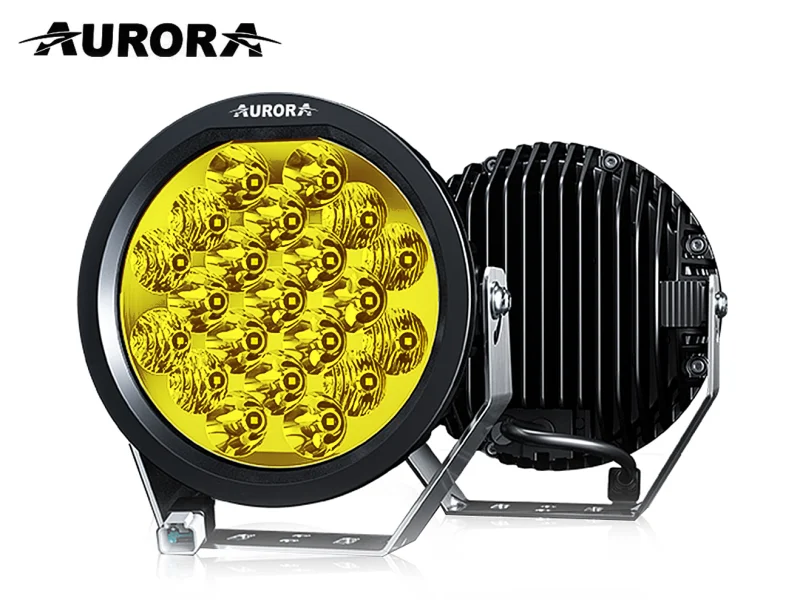 Светодиодная фара Aurora ALO-T-R-5-C10D1 21 диод 105 ватт Золотой