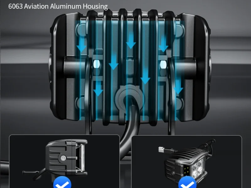 Светодиодная фара Aurora ALO-2-E4E15D1 40W, БЛИЖНИЙ +180&deg; 0