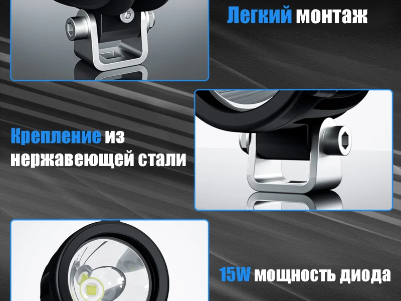 Светодиодная фара AURORA ALO-R-2-FOG-R149 ближний свет четкая СТГ 3