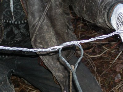 Как заплести порванный лебедочный трос 5