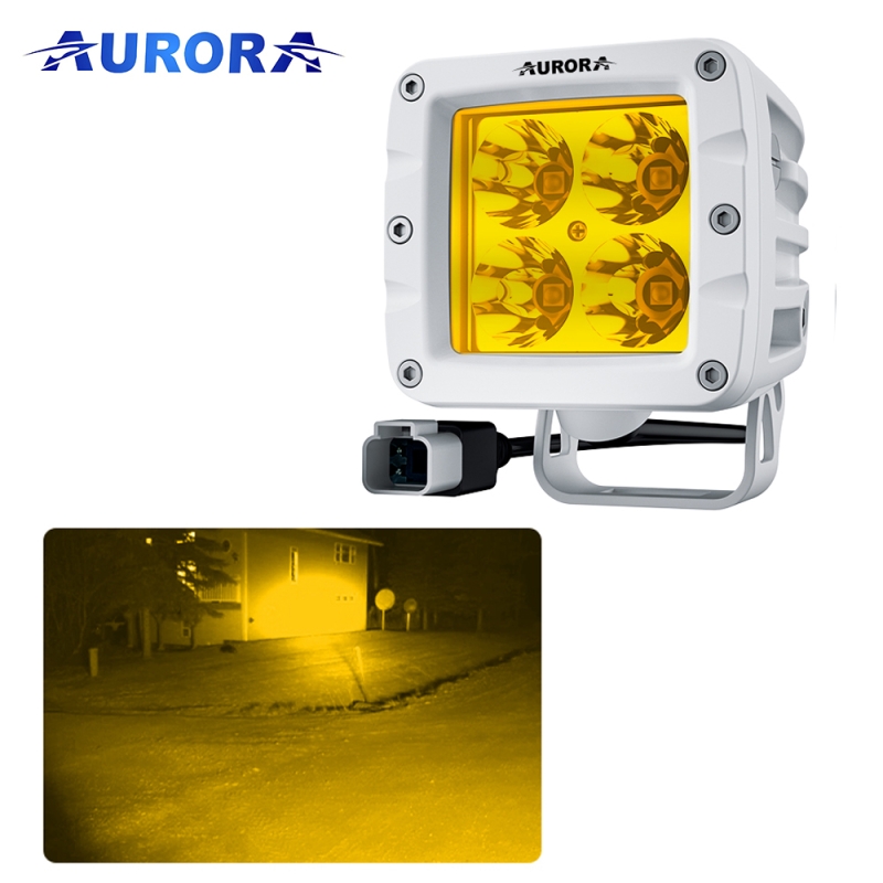 Светодиодная фара Aurora 40W ALO-M-T-2-P4T дальний золотой свет