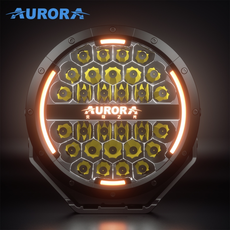 Светодиодная фара AURORA 150W ALO-R-9-C31D-AW Комбинированный свет + ДХО 2