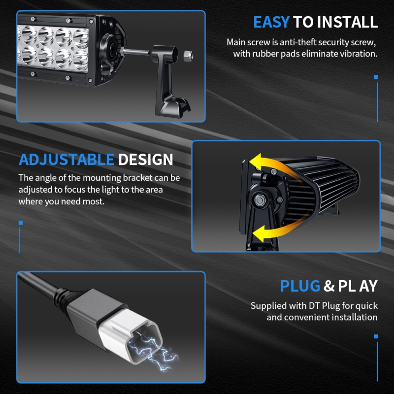Светодиодная балка Aurora 500w ALO-D1-50-P5E4T двухрядная комбинированная 4