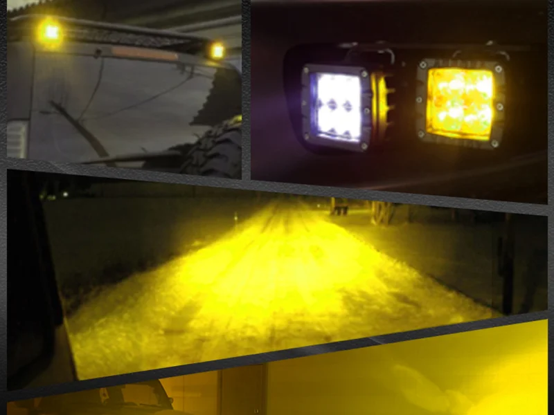 Светодиодная фара ALO-T-2-P4T Aurora 4 диода 40W ДАЛЬНИЙ ЗОЛОТО 4