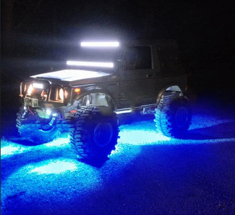 Светодиодная подсветка Rock Light 9W ALO-Y-2-G свет ЗЕЛЁНЫЙ 7