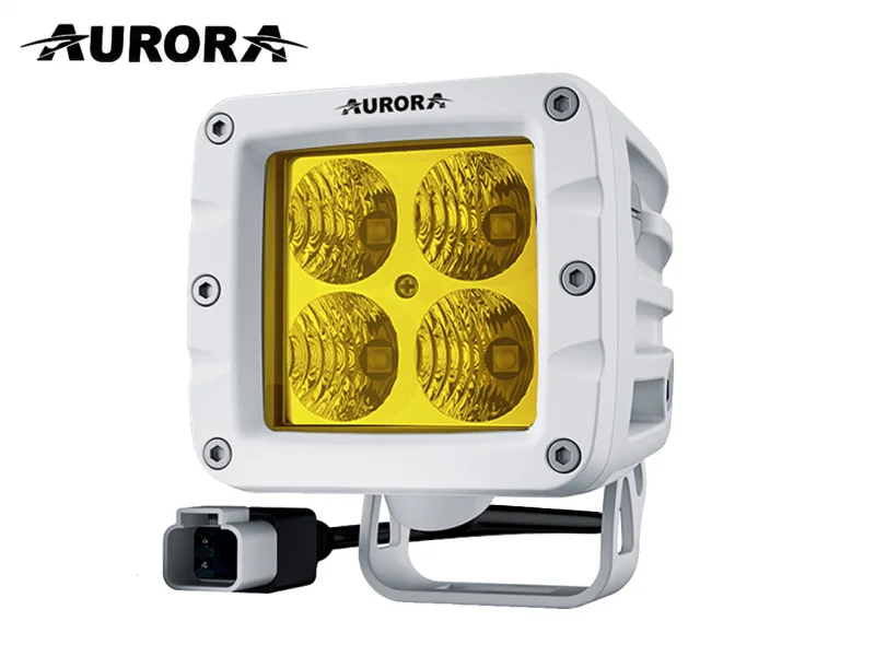 Светодиодная фара AURORA ALO-T-M-2-E4T 40W ближний золотой свет