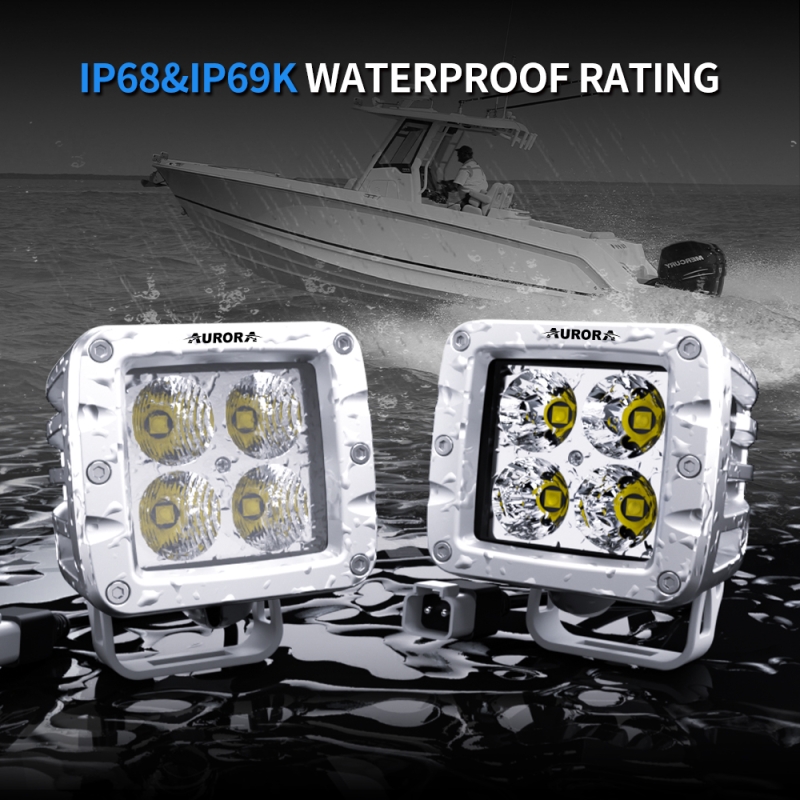 Светодиодная фара Aurora 40W ALO-M-T-2-P4T дальний золотой свет 4