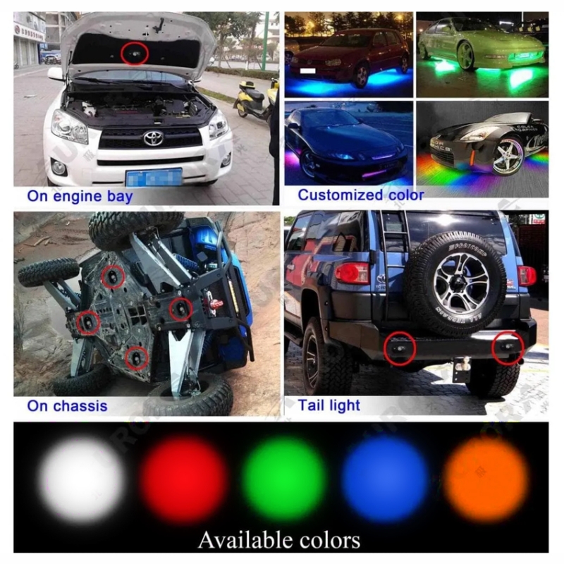 Светодиодная подсветка Rock Light 9W ALO-Y-2-G свет ЗЕЛЁНЫЙ 1