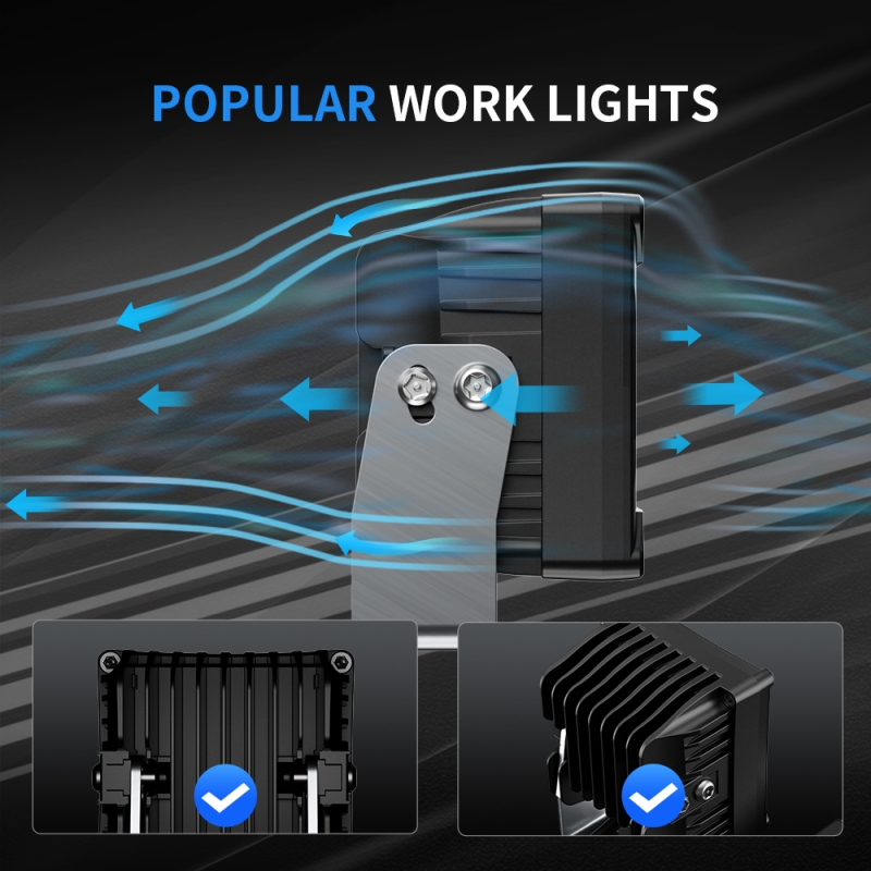 Светодиодная фара рабочего свет 120W ALO-MK-W-4-C27T3 3