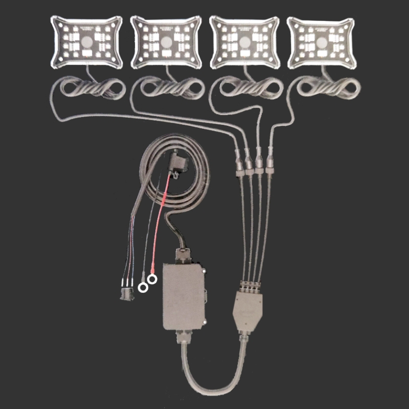 Светодиодная подсветка Lock Light 4 модуля ALO-Y3-RGBW-4 0