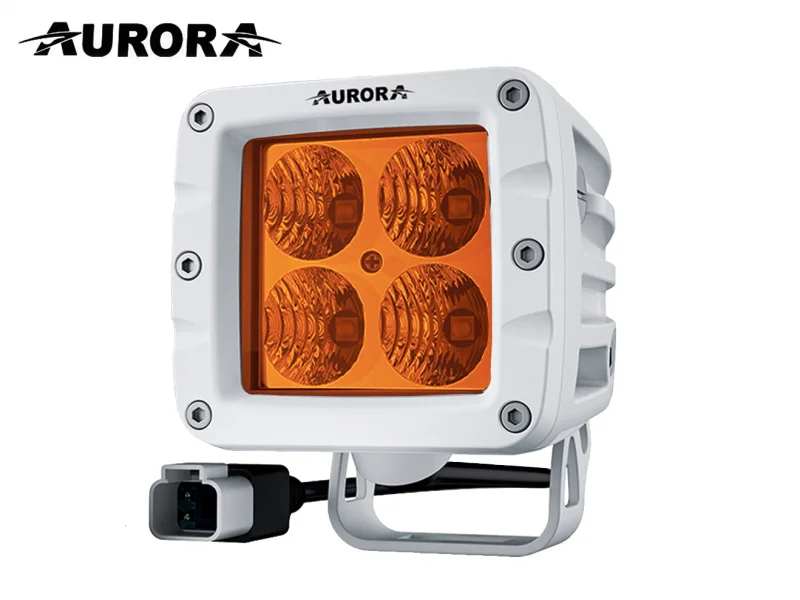 Светодиодная фара AURORA ALO-A-M-2-E4T 40W ближний янтарный свет